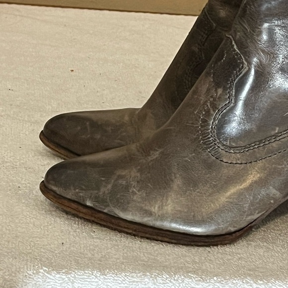 Frye Renee Ankle Brown Boots Sz 7 1/2 - Picture 7 of 12
